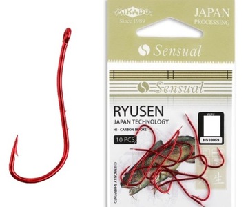 MIKADO HACZYKI SENSUAL RYUSEN W/RING 4 10szt RED