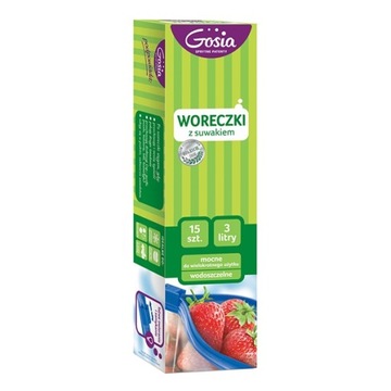 Пакеты GOSIA на молнии 16 шт (1,5л)