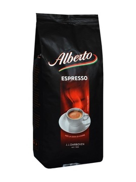 Кофе в зернах обжаренный 1кг ALBERTO ESPRESSO