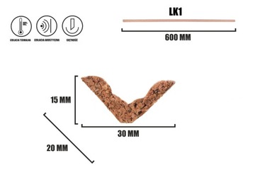 ПРОБКОВЫЕ ПОЛОСКИ отделка LN1 LK1 Lp2 LN2 пробка