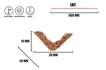 ПРОБКОВЫЕ ПОЛОСКИ отделка LN1 LK1 Lp2 LN2 пробка