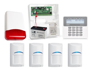SYSTEM ALARMOWY DO DOMU SATEL PERFECTA 4 CZUJKI BOSCH GSM APLIKACJA