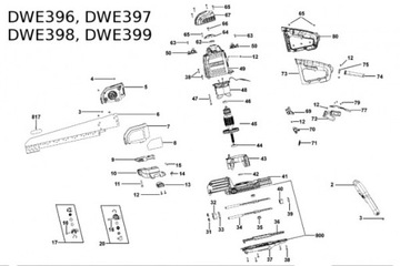 Прокладка Aliga DeWalt DWE396.DWE397.DWE398.DWE399