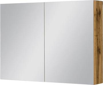 FOKUS NEW szafka z lustrem 90cm dąb naturalny