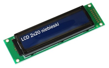 Wyświetlacz LCD alfanumeryczny 2x20 BLUE HD44780