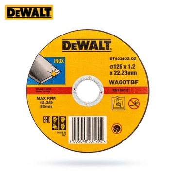 Диск отрезной по металлу DEWALT 125x1,2 DT42340Z