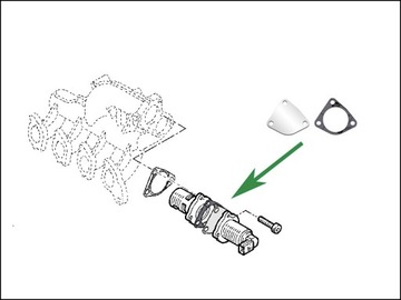 Заглушка EGR 1.9 dCi RENAULT Espace Kangoo Laguna