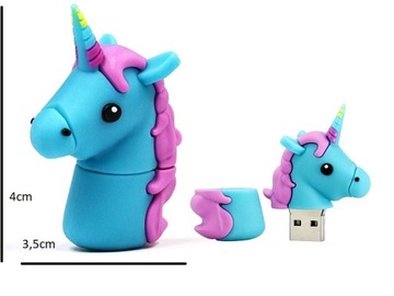 USB-НАКОПИТЕЛЬ 64 ГБ UNICORN PONY BLUE