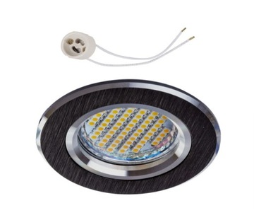 Oprawa halogenowa do LED na 230V GU10 CT82 CZARNA