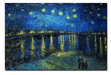 obraz Vincent van Gogh Gwiaździsta noc nad Rodanem