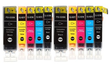 10 TUSZE DO PGI520 MP540 MP550 MP560 MP620 MP630 MP640 IP3600 IP4600 IP4700