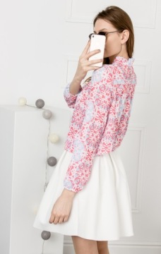 ПАСТЕЛЬНАЯ РУБАШКА МОДНЫЕ УЗОРЫ ОДИН РАЗМЕР S M L / X300