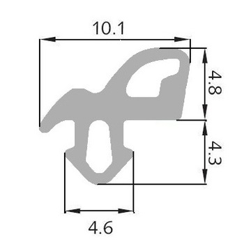 10mb Уплотнители Оконный уплотнитель ALUPLAST S-1560 A