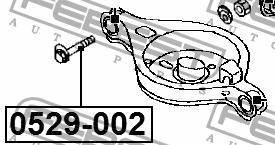 ЗАДНИЙ РЕГУЛИРОВОЧНЫЙ ВИНТ MAZDA 6 GG GY 02-07