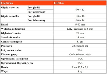 Станок гибочный для стержней диаметром проволоки 6-16 GRO-4+FREE