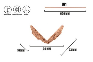 ПРОБКОВЫЕ ПОЛОСКИ отделка LN1 LK1 Lp2 LN2 пробка