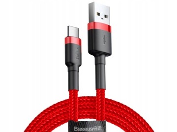 BASEUS KEVLAR WZMOCNIONY KABEL 3A 50cm USB TYPE C