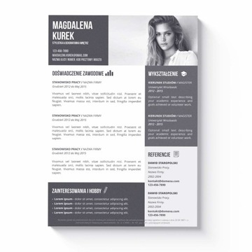 SZABLON CV + LIST MOTYWACYJNY EDYCJA W MS WORD