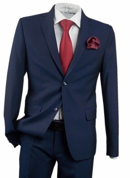МОДНЫЙ ТЕМНО-СИНИЙ КОСТЮМ R56/98/164 SLIMFIT TK260