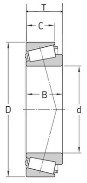 Подшипник 4Т-31594/31520 НТН 34,925х76,2х29,37