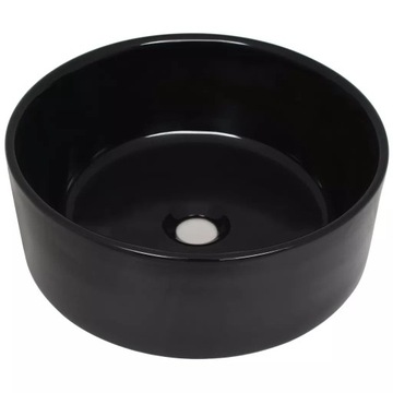фото ориг. №13, Washbasin ceramic, round, 40 x 15 centimeters, black