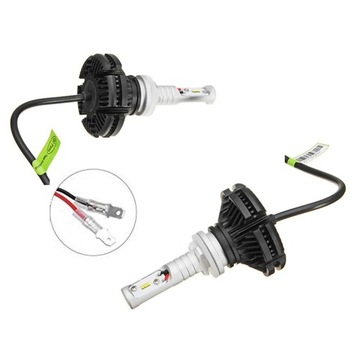 Лампы 2шт LED H27 X3 ZES 50W 12000lm LUMILEDS