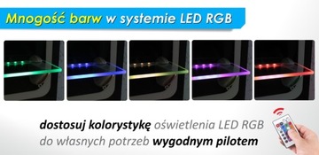 НАБОР из 6 светодиодных зажимов POINTS RGB для стеклянных полок + блок питания