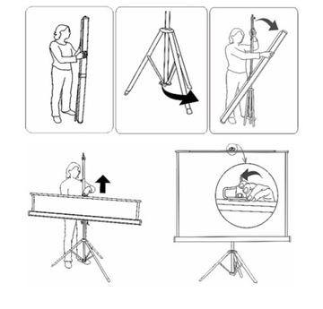 Экран Avtek Tripod Standard 150 на штативе