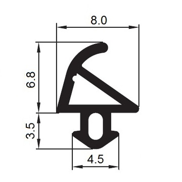 С-1113 Уплотнитель оконный ПЛАСТМО