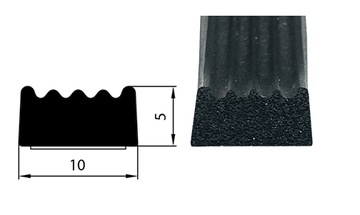 Уплотнитель оконный СД-69 10х5мм 100мб