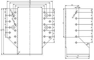 СОЕДИНИТЕЛЬ КРОНШТЕЙНА БАЛКИ WB27 80x150 СЕРТИФИКАТ