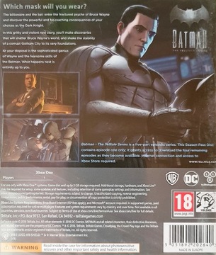 Приключенческая игра BATMAN THE TELLTALE SERIES для XBOX ONE