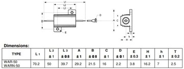 РЕЗИСТОР CANBUS ФИЛЬТР 8 Ом 50 Вт H1 H3 H4 H7 (4703)