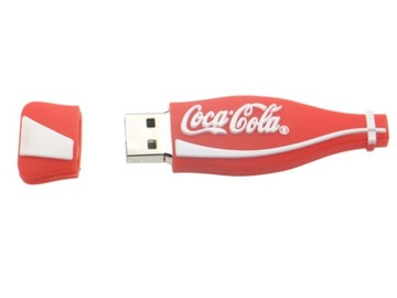 PENDRIVE 16GB USB BUTELKA COCA COLA CZERWONY BIAŁY