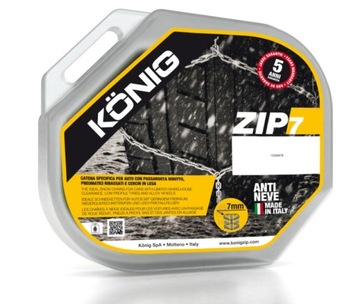 Łańcuchy śniegowe König Zip 7 gr.102 225/40/19 215/50/18 235/40/19