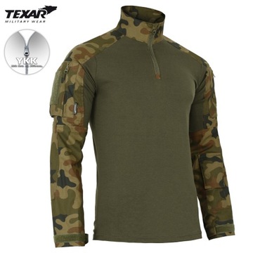 BLUZA WOJSKOWA TAKTYCZNA TEXAR COMBAT SHIRT PL CAMO MORO wz.93 L