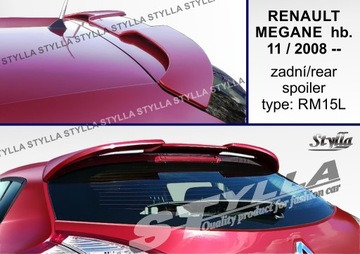 spoiler spojler do Renault Megane hb MK3 11/2008--