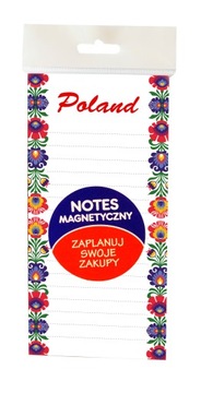 NOTES MAGNETYCZNY WZÓR 15 / 50 kartek 99 X 210 mm