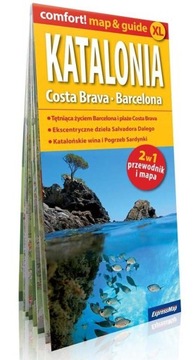 Katalonia, Costa Brava, Barcelona, 2w1: przewodnik + mapa Praca zbiorowa