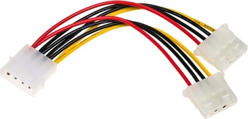 ROZGAŁĘZIACZ ADAPTER ZASILANIA z MOLEX na 2x MOLEX