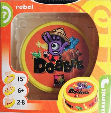 DOBBLE Zwierzaki gra +6 lat REBEL 8701