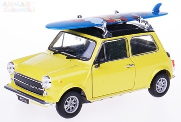 MINI COOPER 1300 С ДОРОЖКОЙ МЕТАЛЛ МОДЕЛЬ WELLY 1:24