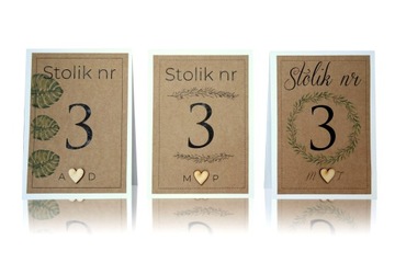 NUMERY STOŁÓW STOLIKÓW VINTAGE DL EKO BOHO CZ. 3