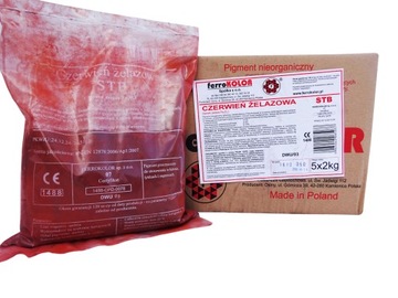 BARWNIK FARBA PIGMENT DO BETONU -CZERWONY - 10KG