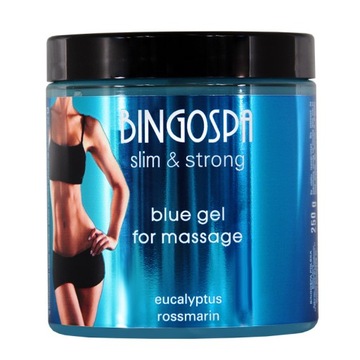 NA STAWY PLECY RAMIONA ŻEL NIEBIESKI EUKALIPTUS ROZMARYN 250 g BINGOSPA