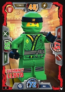 karta nr 3 Zuchwały Lloyd Lego Ninjago 3