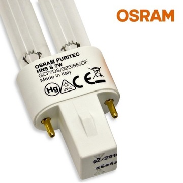 Люминесцентная лампа UV-C HNS 7W Puritec Osram TUV накаливания