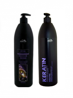 JOANNA SZAMPON + ODŻYWKA Z KERATYNĄ 1000 ML.