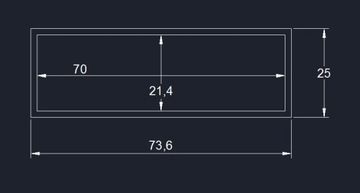 ПОДВЕСНАЯ ПОЛКА 73СМ x 25СМ x 19СМ P12/1 БЕЛАЯ 2 ШТ.