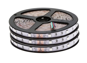 Zestaw LED RGB TAŚMA 5050 15m PILOT DOTYK ZASILACZ